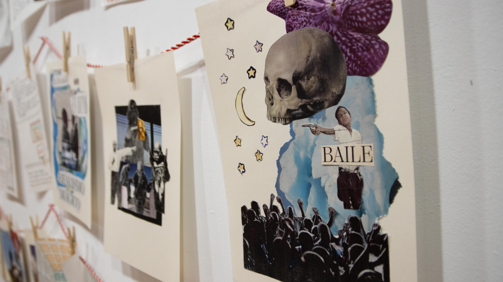 Parte de la muestra 'La cabra tira p'al monte' expuesta en la sala de Arte Experimental