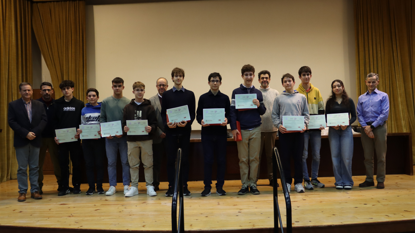 Entrega de premios de la Olimpiada de Matemáticas