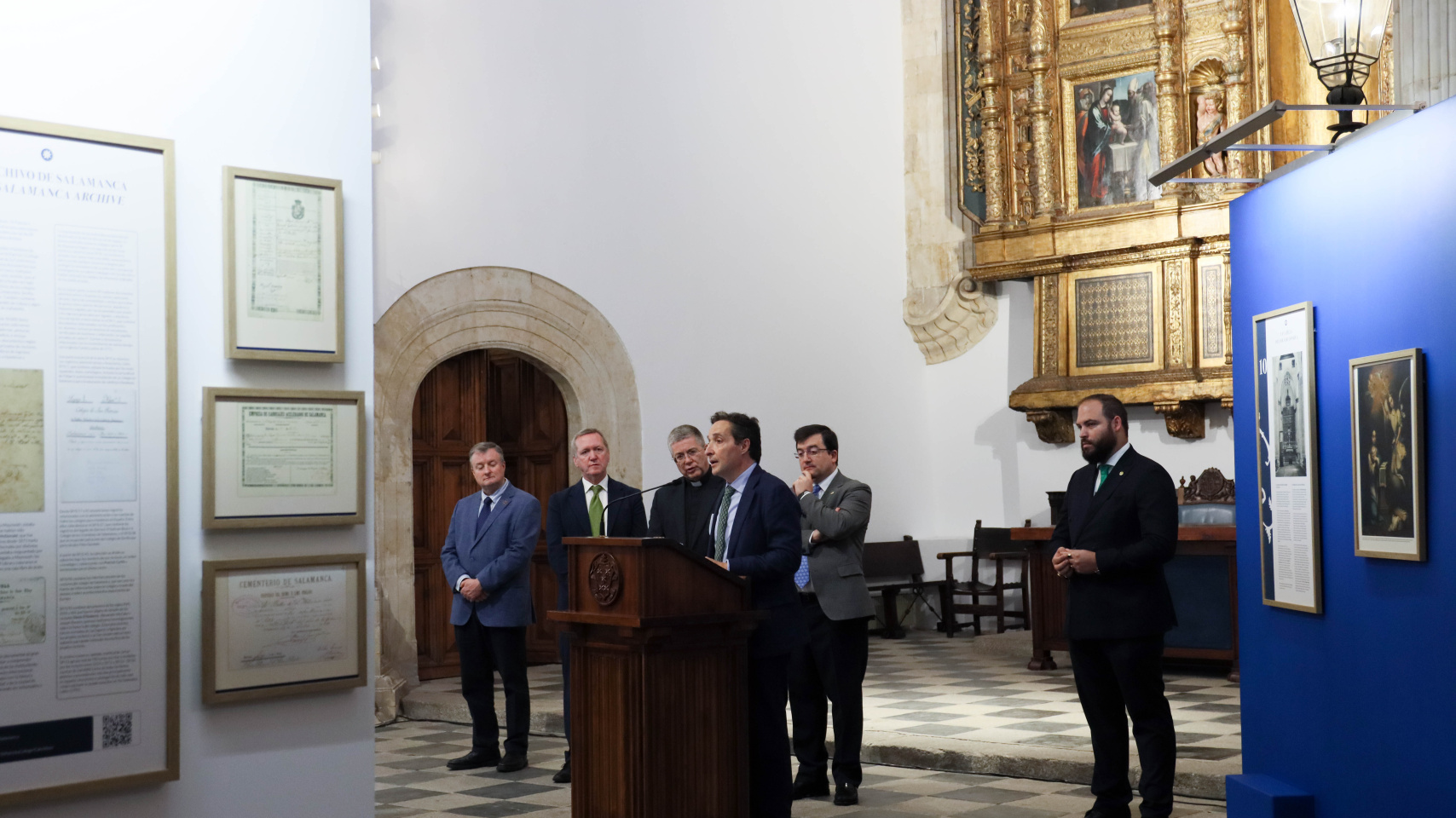 Intervención de Juan Manuel Corchado, rector de la Universidad de Salamanca, en la rueda de prensa.