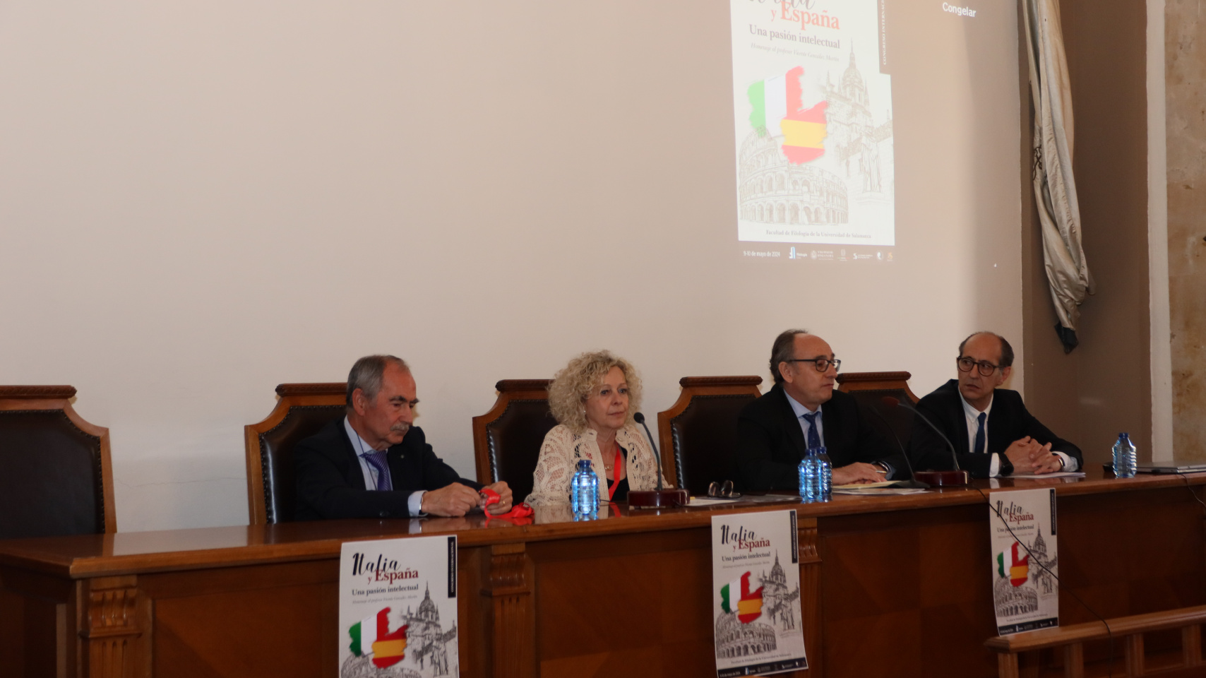 Homenaje al  profesor Vicente González Martín celebrado el pasado mes de mayo en la Facultad de Filología de la USAL