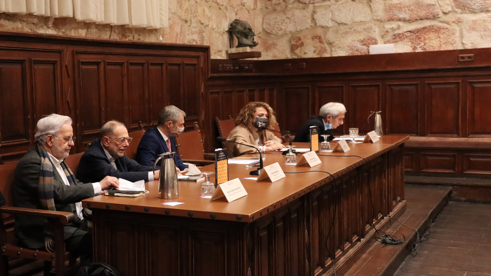 Miguel Ángel Quintanilla Fisac, Javier Solana Madariaga, Ricardo Rivero Ortega, Ana Martín Suárez y Ramón Vargas-Machuca Ortega.