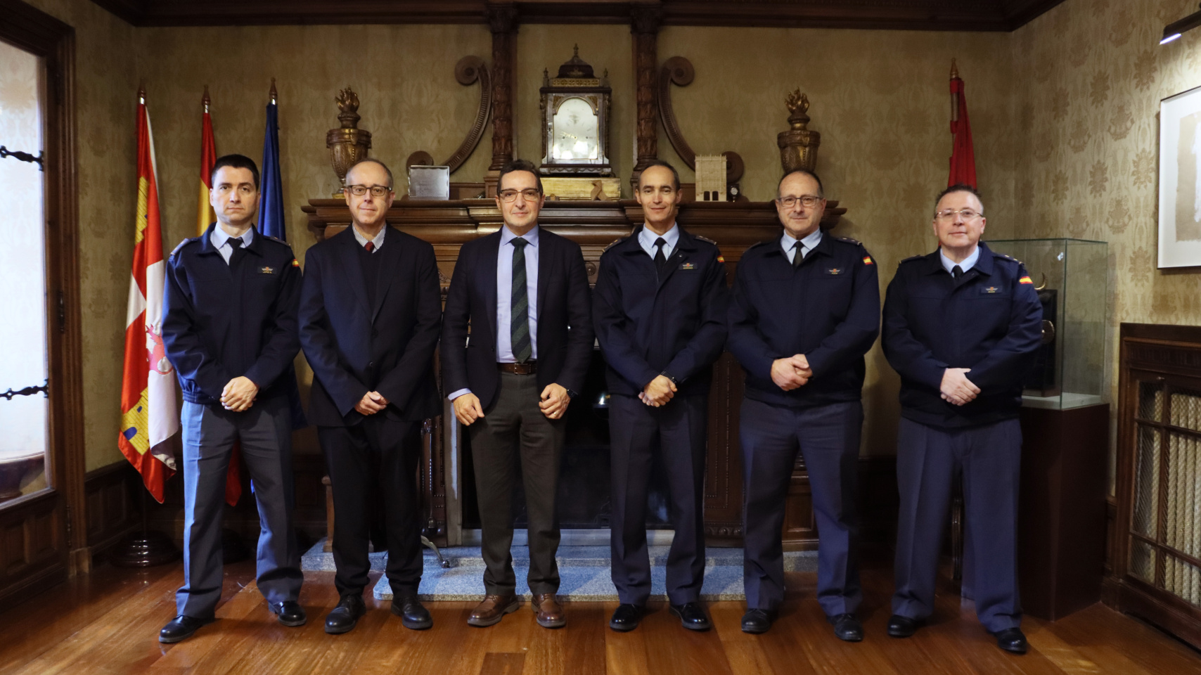 Encuentro en el Rectorado con los miembros del Ejército del Aire y del Espacio