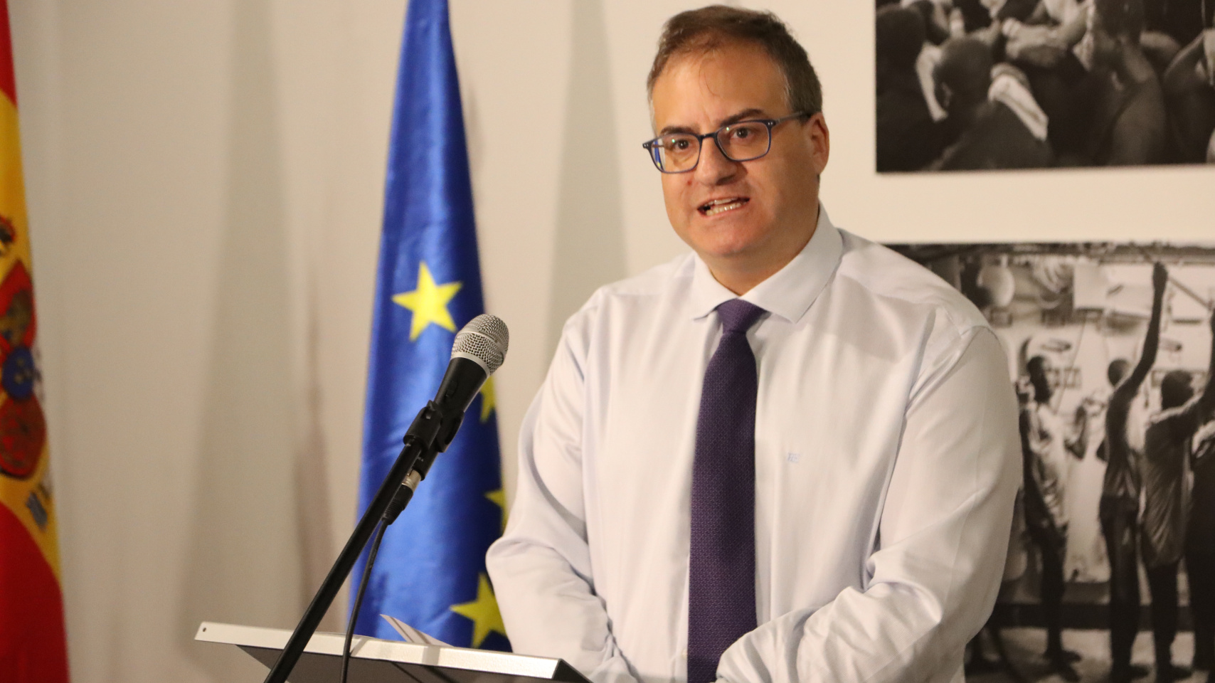 Rueda de prensa con Raúl Sánchez Prieto, vicerrector de relaciones internacionales de la USAL