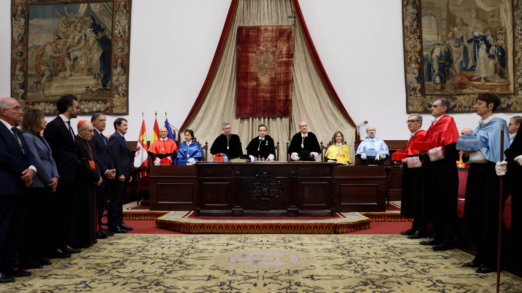 El Paraninfo de la Universidad de Salamanca al inicio de la ceremonia