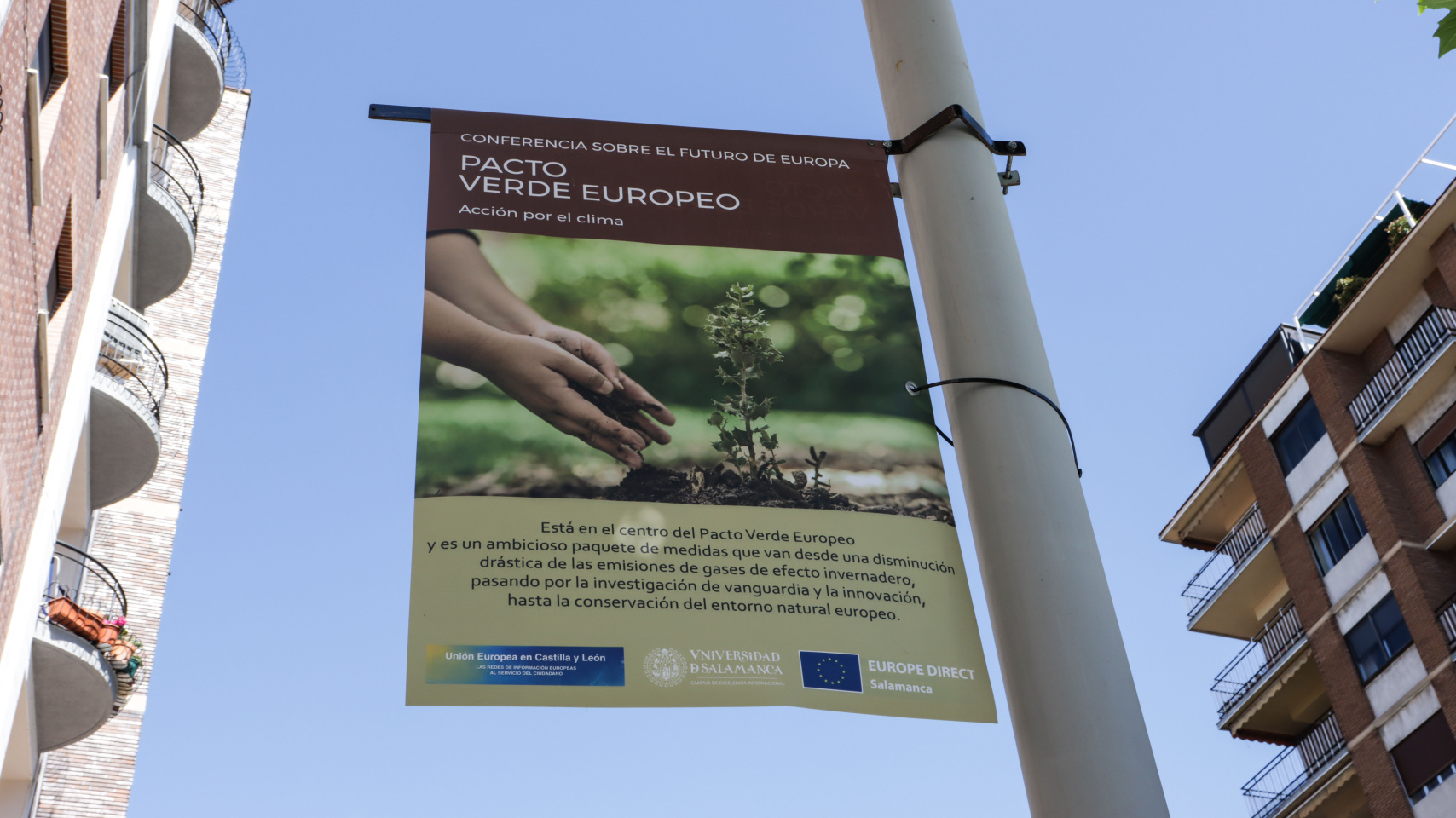 Cartel pacto verde europeo