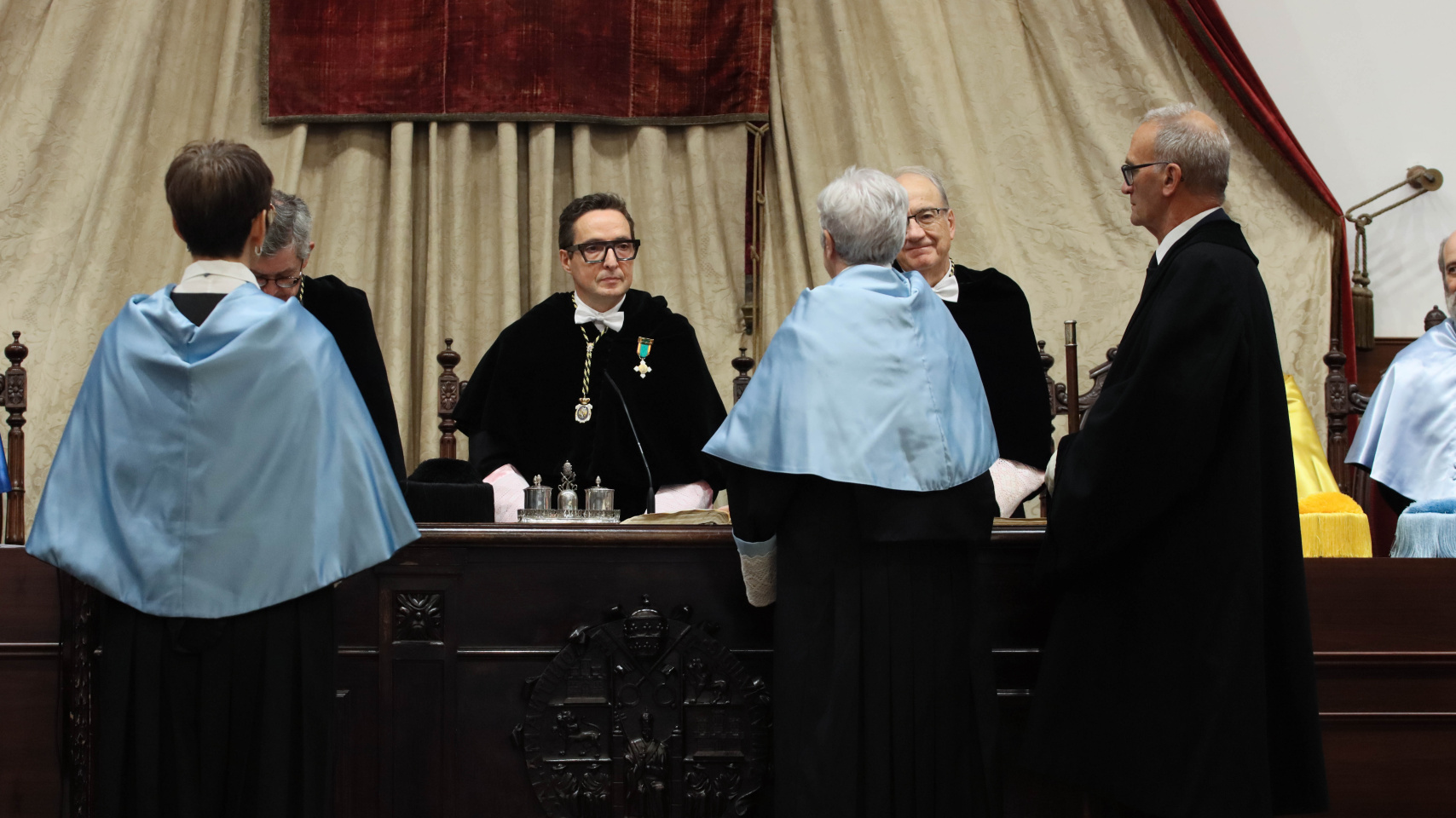 Palabras de la madrina de Eulalia Pérez ante el rector de la Universidad de Salamanca.