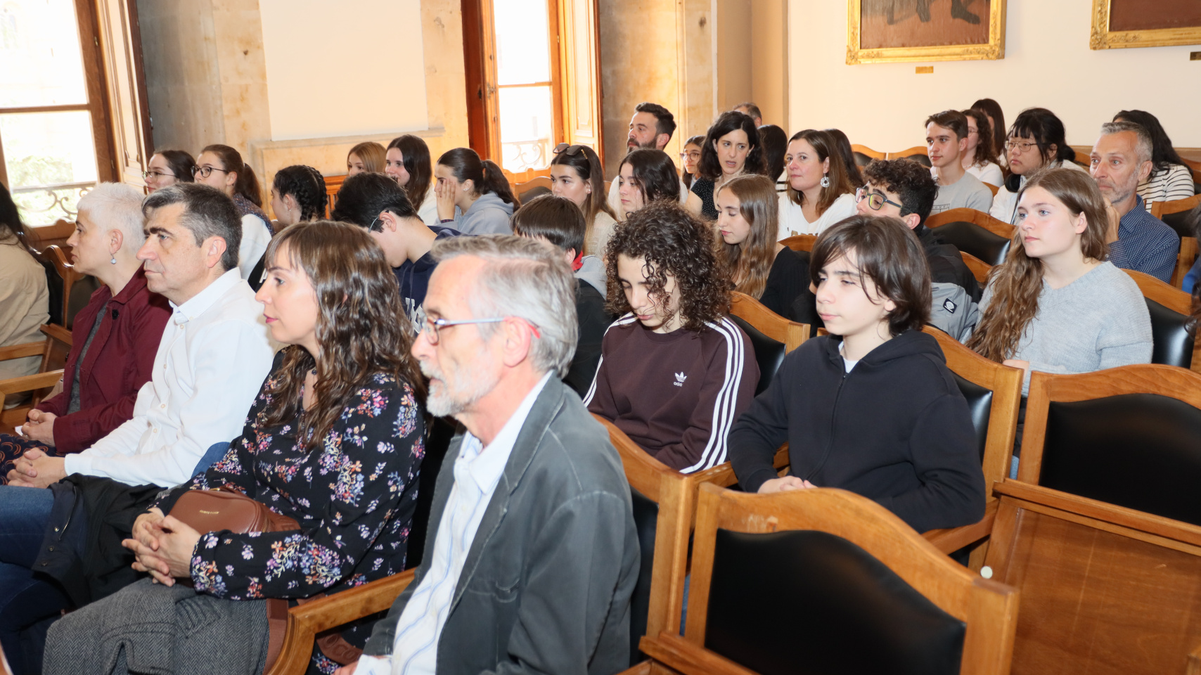 Acto de entrega de premios XIII Olimpiada de Cultura Clásica en Aula Magna de la Facultad de Filología