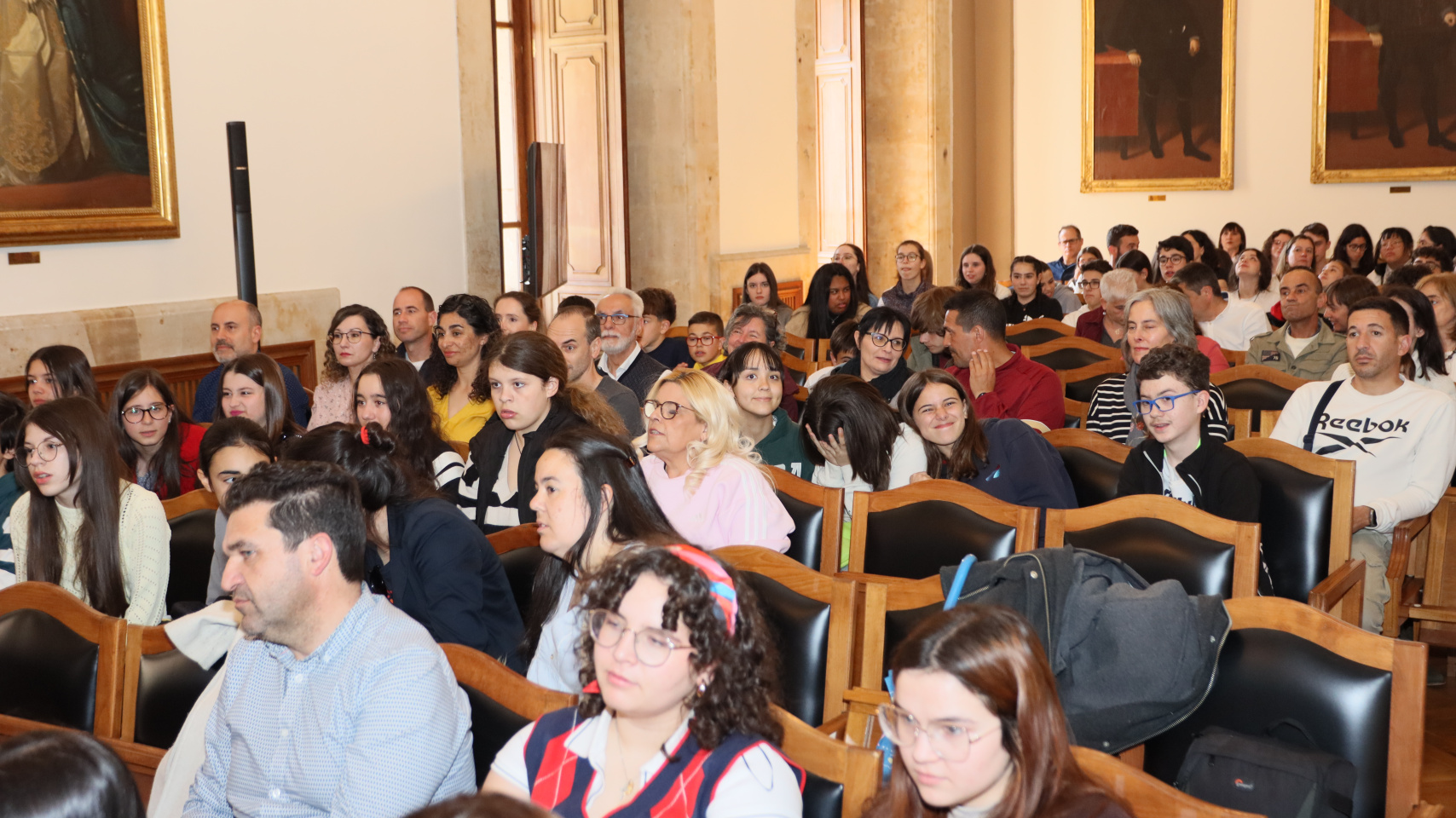 Acto de entrega de premios XIII Olimpiada de Cultura Clásica en Aula Magna de la Facultad de Filología