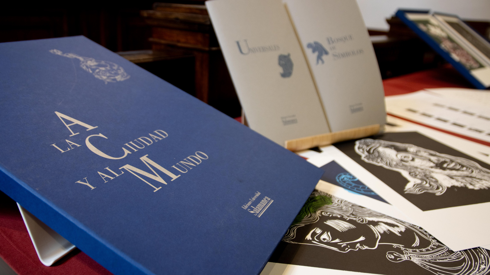 Ilustraciones del interior del poemario “A la ciudad y al mundo”