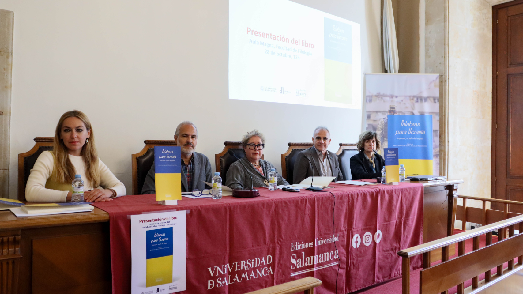 De izquierda a derecha: Olga Ivanova, Juan Manuel Martin, Matilde Olarte, Jacobo Sanz y María Ángeles Pérez.