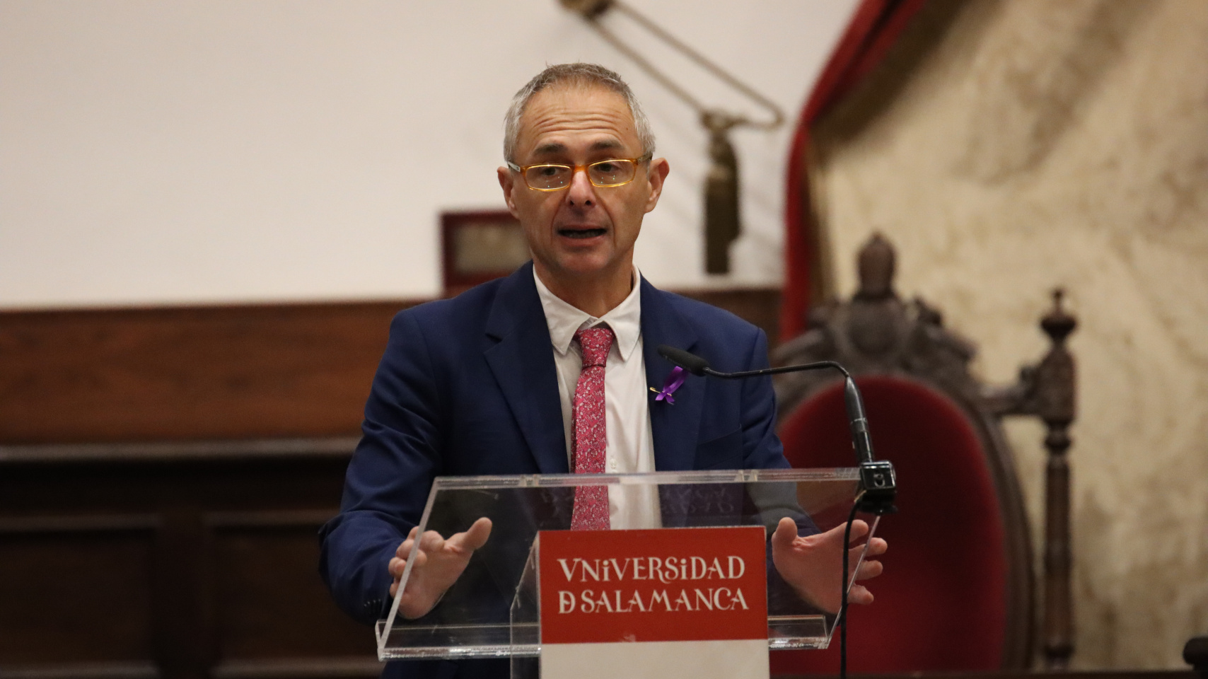 El rector Ricardo Rivero clausuró la sesión en el Paraninfo de la Universidad de Salamanca
