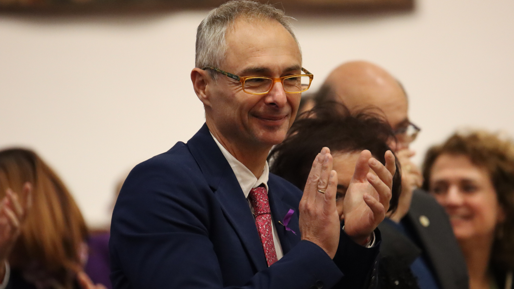 Ricardo Rivero, rector de la USAL, clausuró la sesión en el Paraninfo de la Universidad de Salamanca