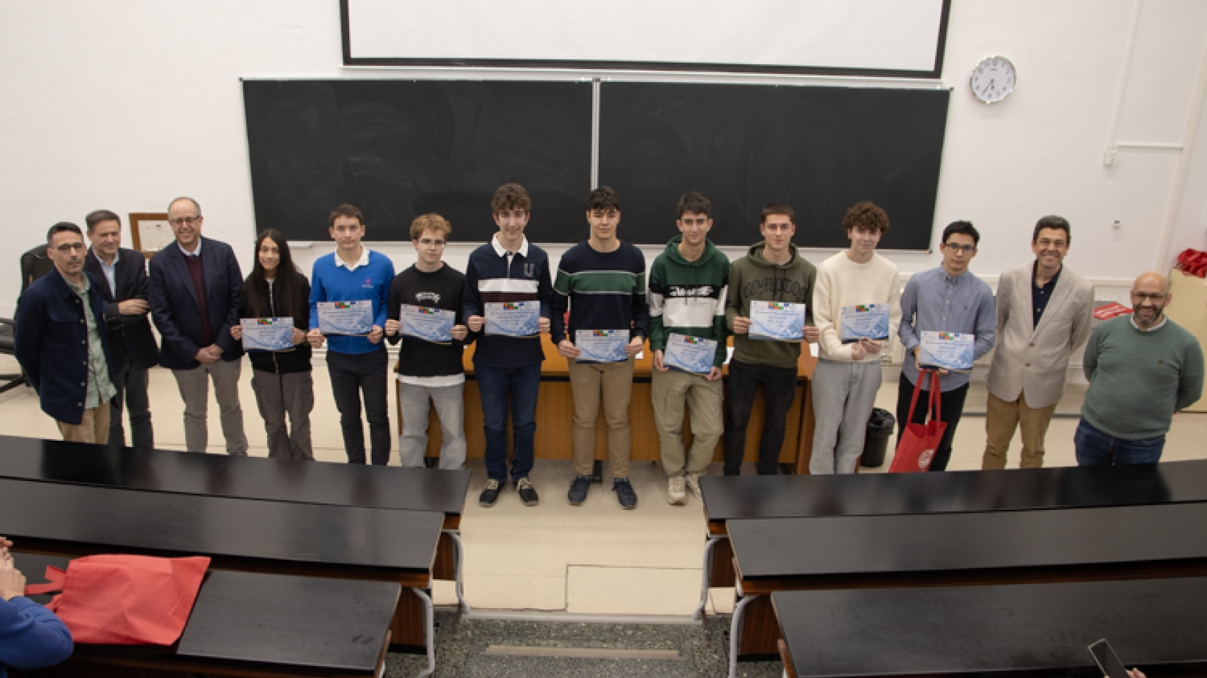 Premiados en la fase local de la LXI Olimpiada Matemática en la Facultad de Ciencias