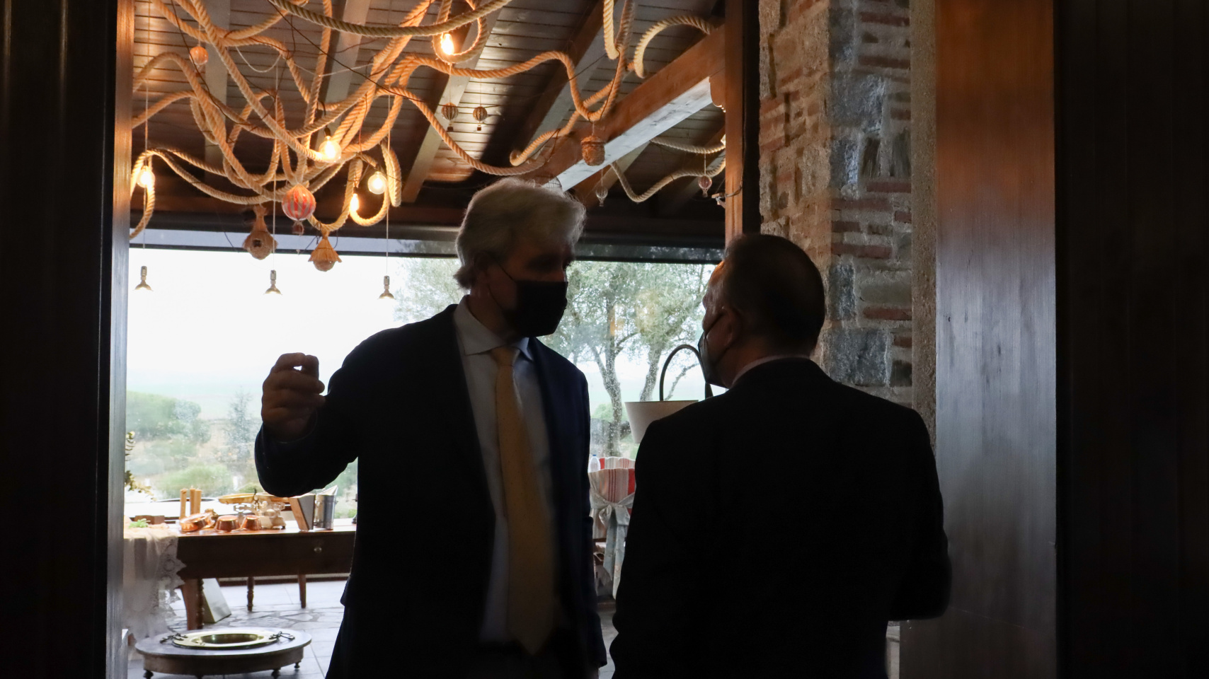 José Sánchez y Román Hernández en el acto