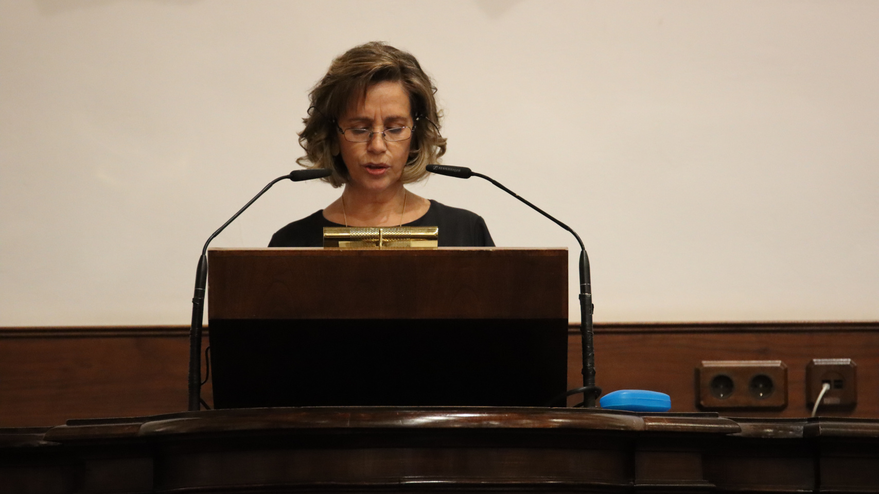 La catedrática de Historia de la Ciencia pronunció el discurso de ingreso ‘El retrato del perfecto médico actualizado: los valores de ese médico en el siglo XXI y la formación en ellos del futuro profesional’