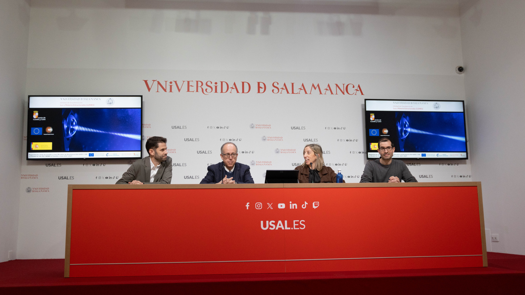 Carlos Hernández García, José Miguel  Mateos Roco, Blanca Ares y José Manuel Caridad