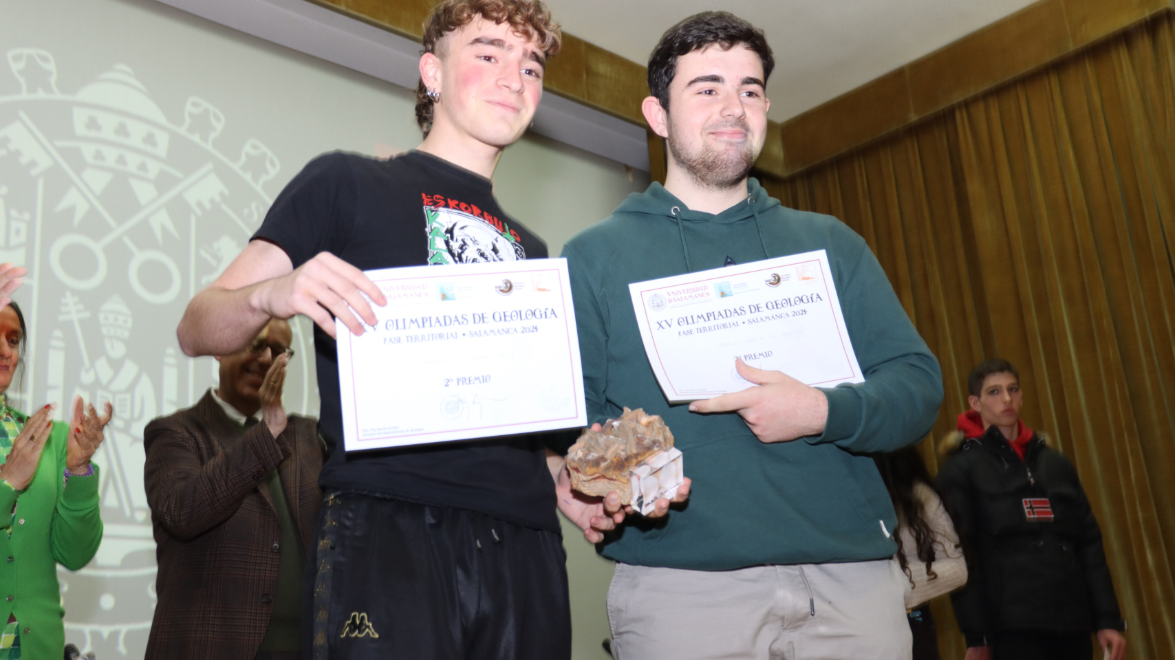 Acto de entrega de premios Olimpiadas de Geología