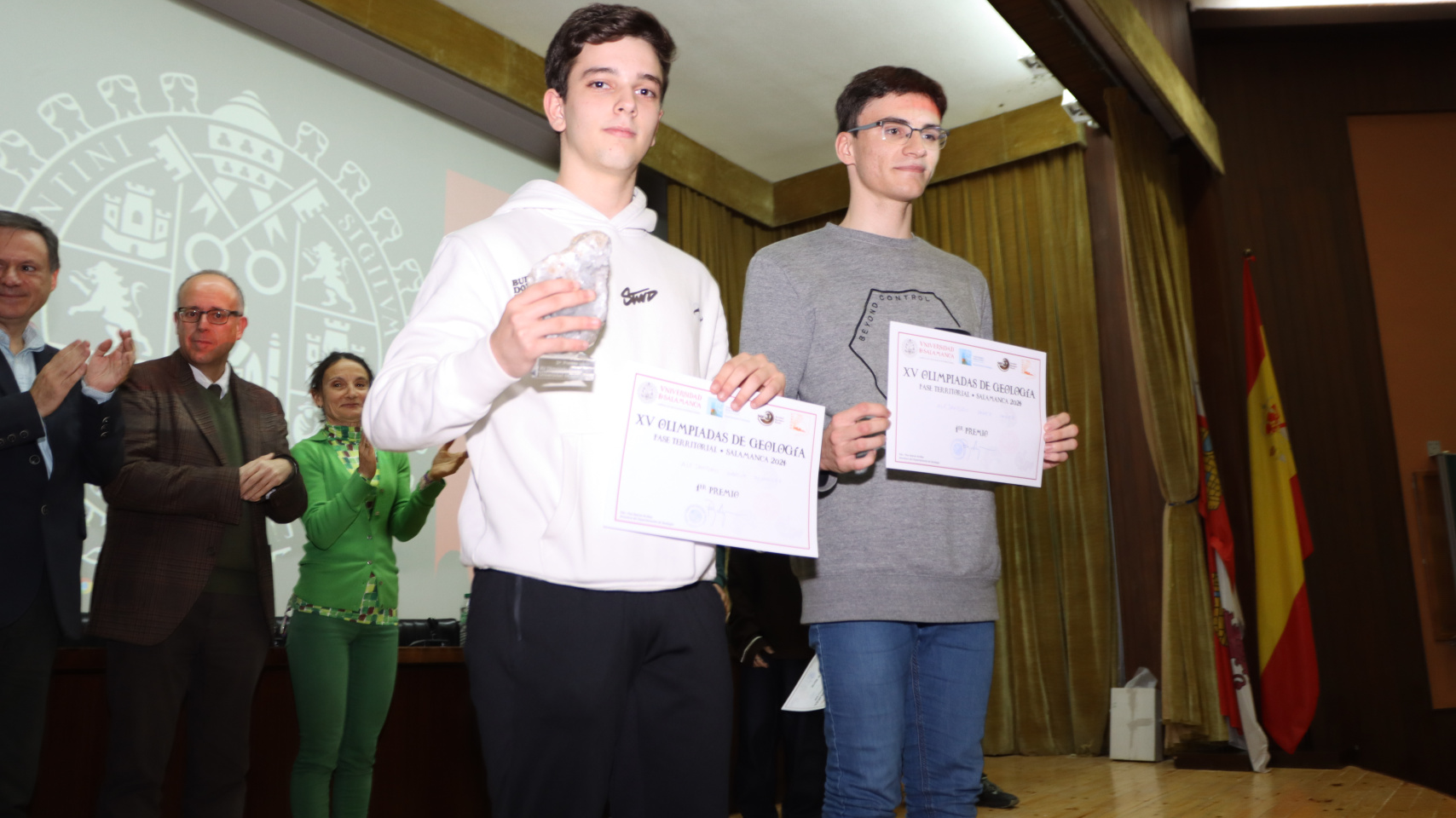 Acto de entrega de premios Olimpiadas de Geología