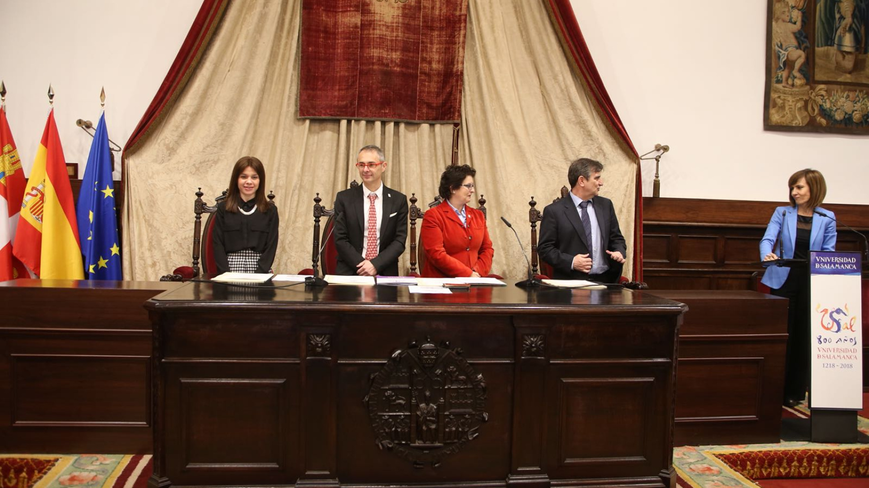 Un momento de la ceremonia de Grado