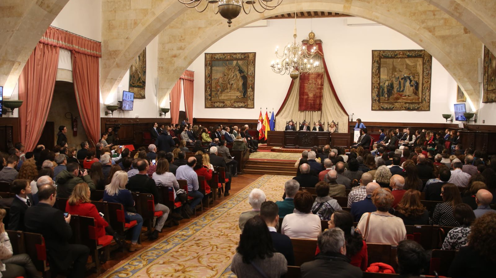 Un momento de la ceremonia de Máster y Doctorado