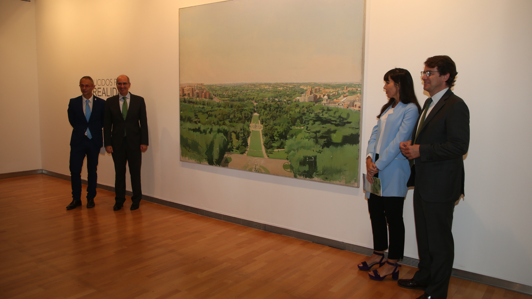 Instante de la inauguración de la exposición 'Seducidos por la realidad'