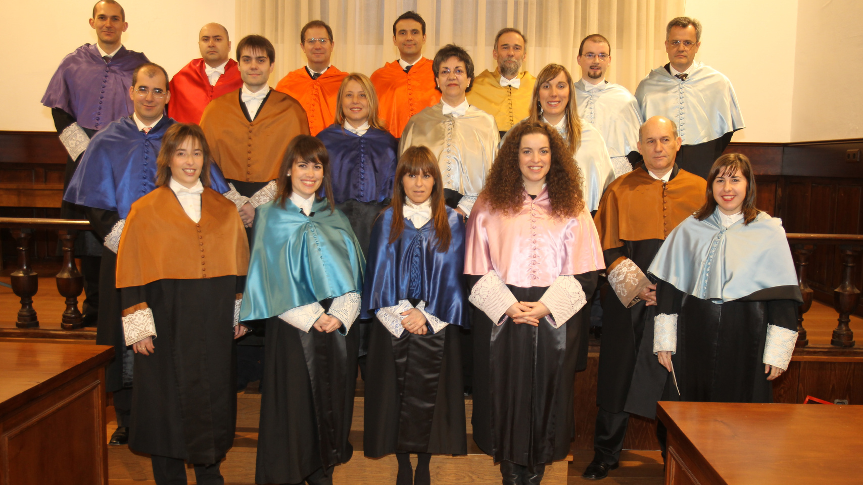 Momentos previos a la investidura como nuevos doctores