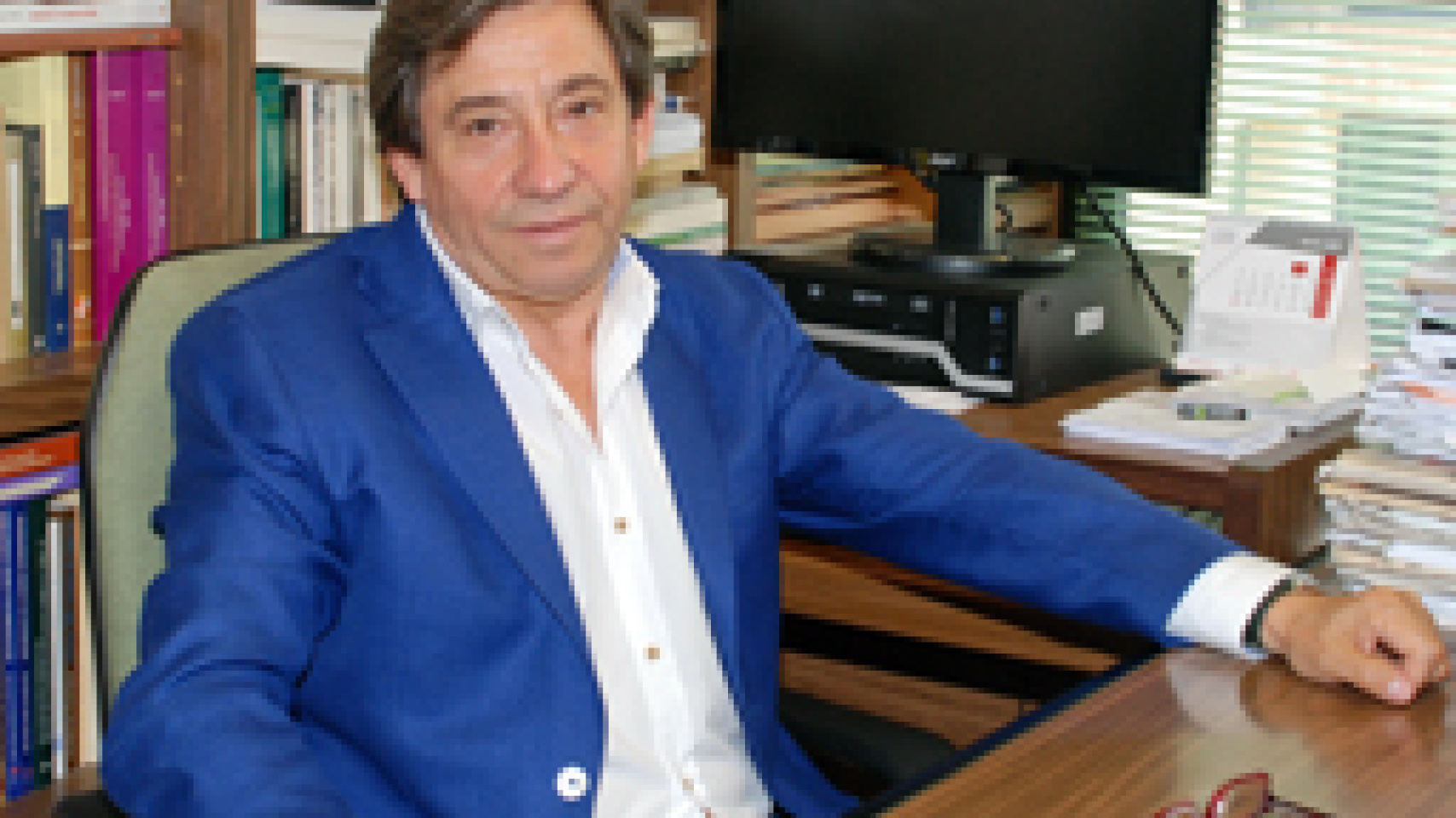 Un momento del dicurso del nuevo doctor honoris causa, Ignacio Sánchez Galán