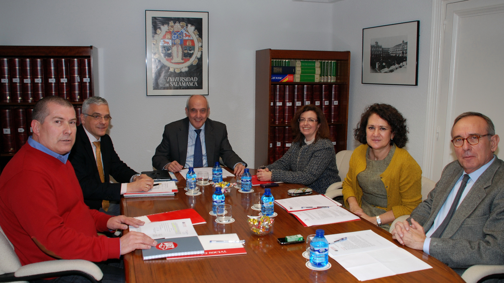 Agustín Rodríguez, Antonio L. Sánchez-Calzada, Pedro Díaz, Noemí Domínguez, Mª Ángeles Serrano y Alejandro Esteller.