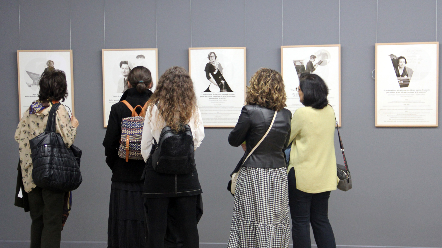 Parte de la exposición "Mujeres que cambiaron la historia"