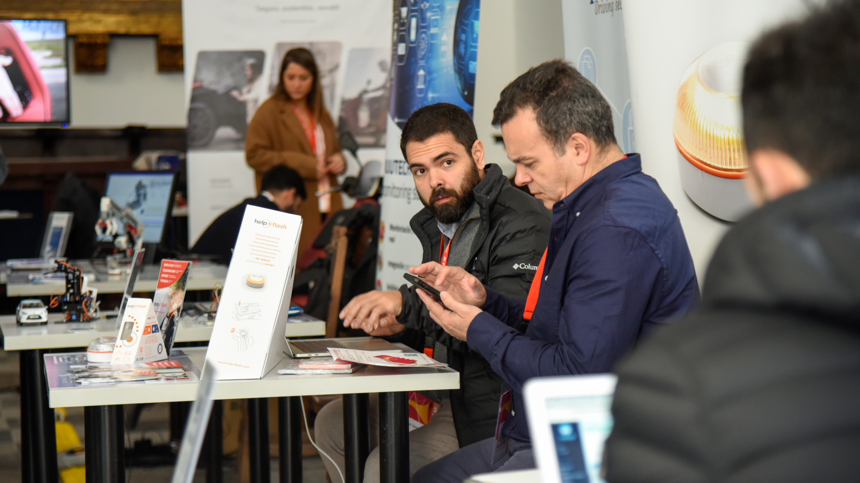 Detalle de los stands