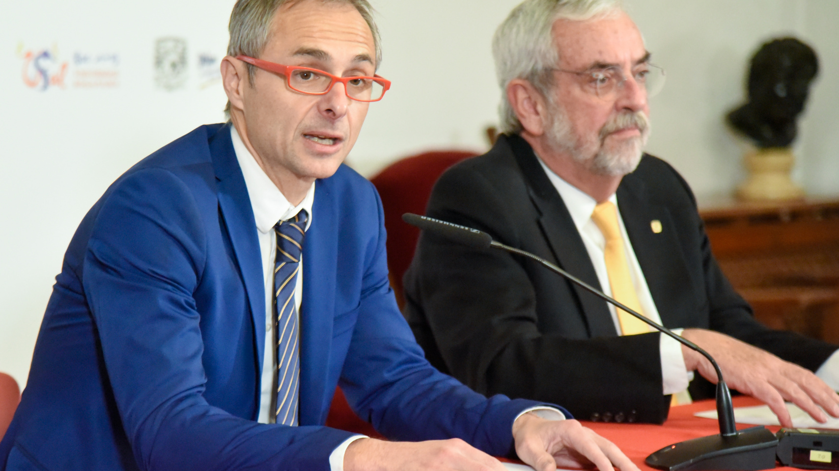 Los rectores de las universidades de Salamanca y Nacional Autónoma de México presentan la Semana de la UNAM en la USAL