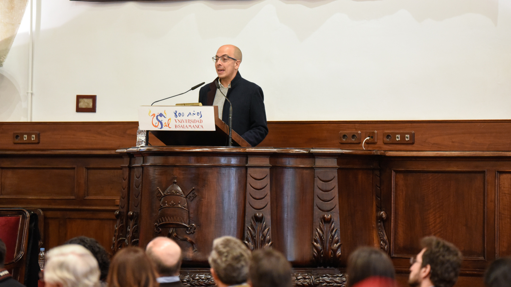 Jorge Volvi en un momento del acto.