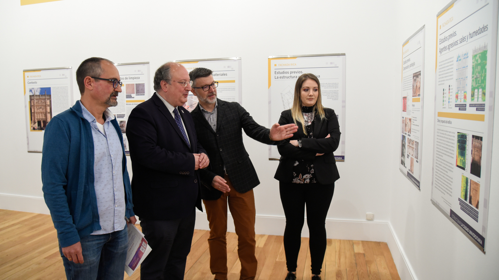 Luis Barrio, Enrique Cabero, Eduardo Azofra y Alexandra Gutiérrez