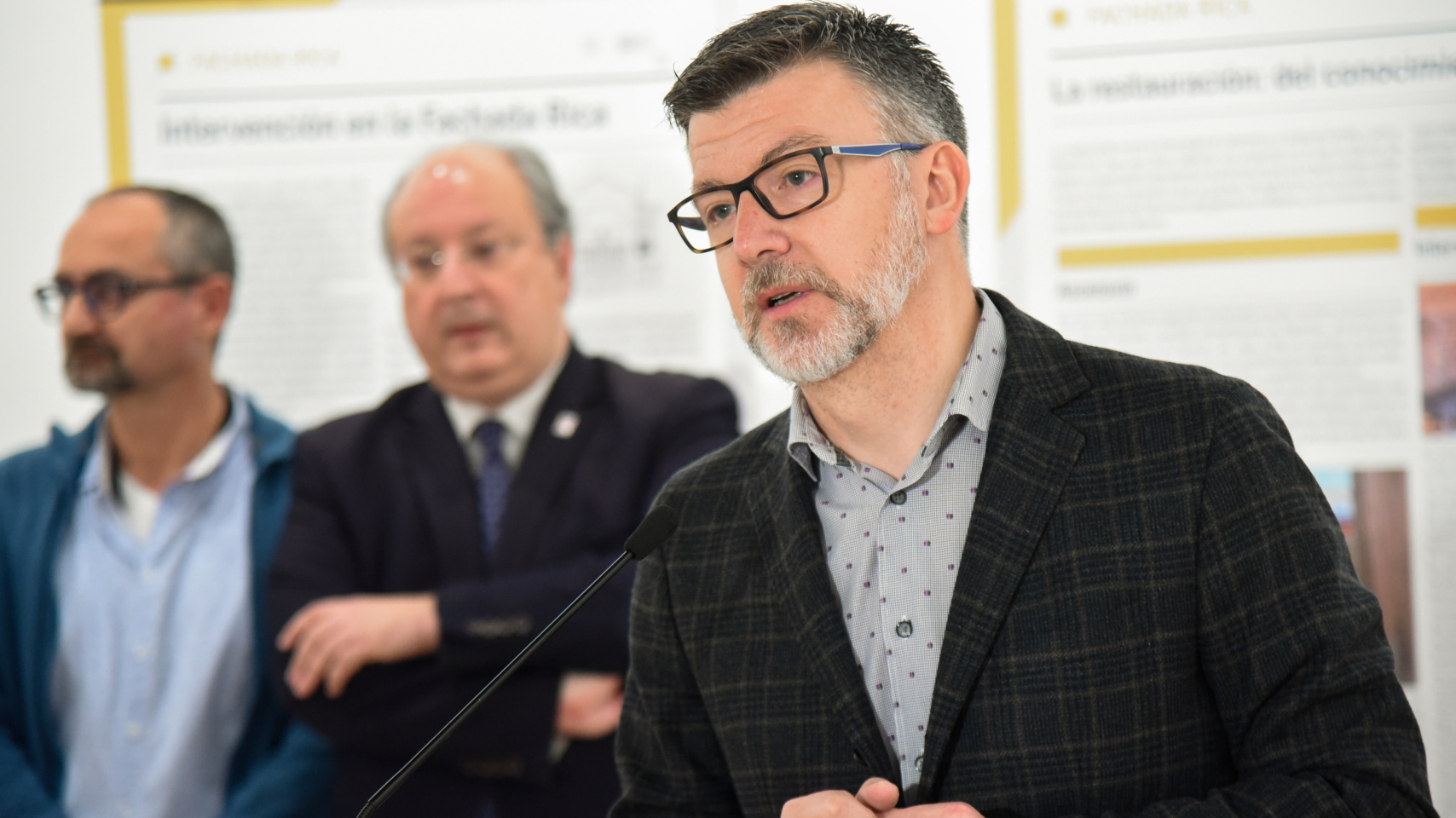 Eduardo Azofra durante la presentación