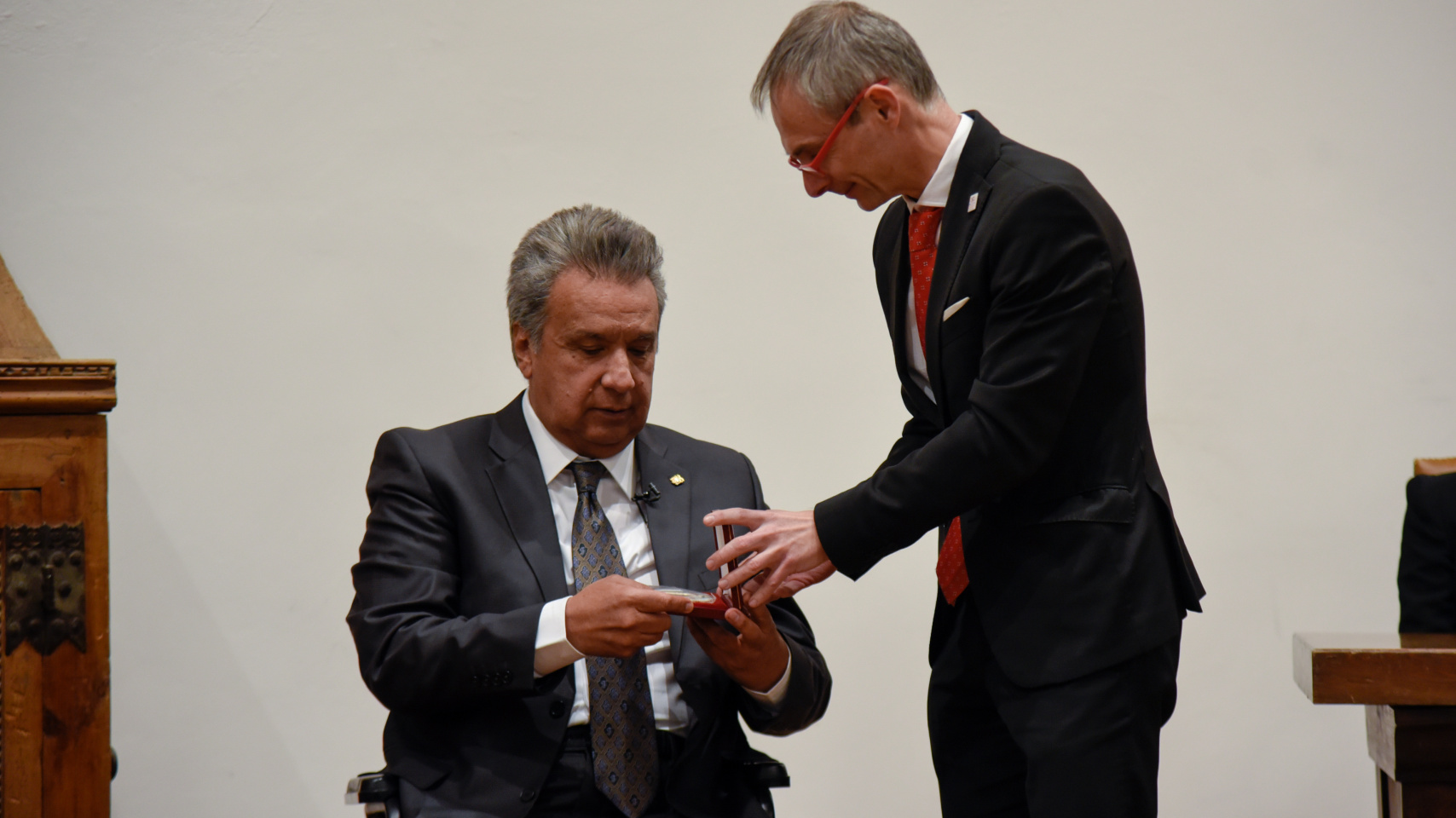 Momento de la entrega