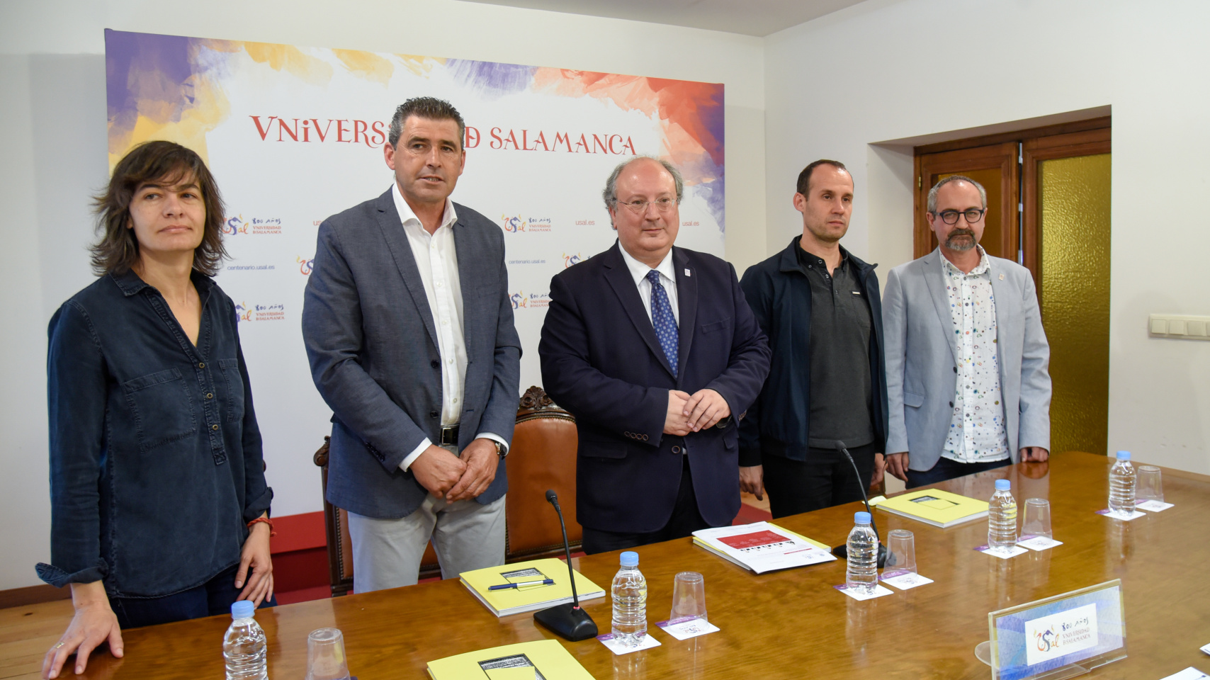 María Jesús Díez, Julián Barrera, Enrique Cabero, Diego del Pozo y Luis Barrio