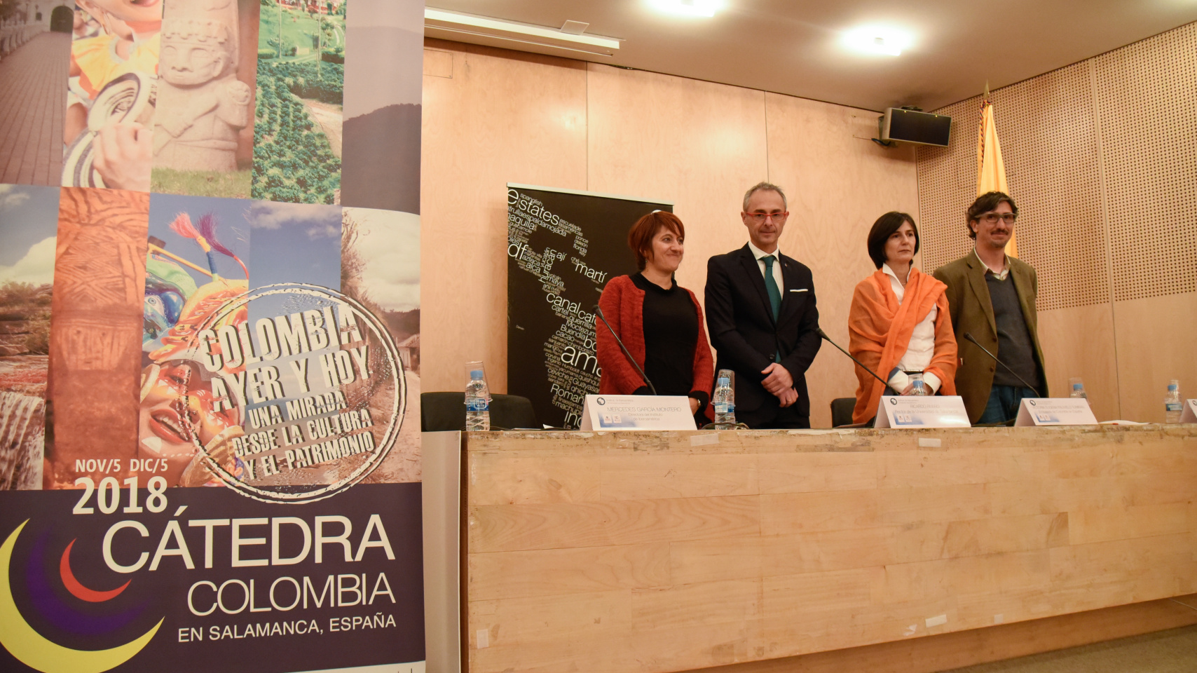 Mercedes García Montero, Ricardo Rivero, Victoria Pauwels Tuminan y Julián López de Mesa