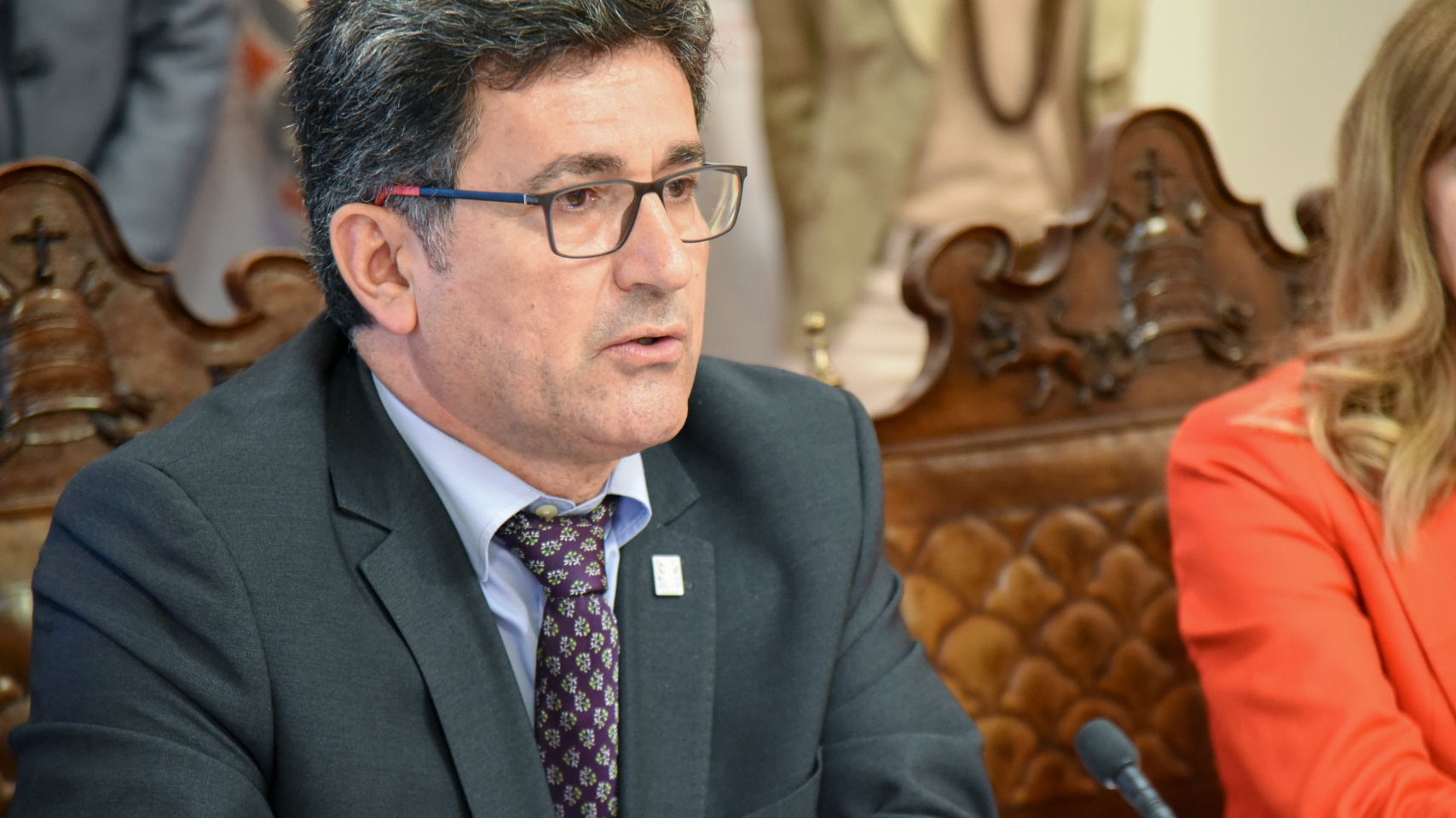 El vicerrector de Relaciones Internacionales, Efrem Yildiz,durante la presentación