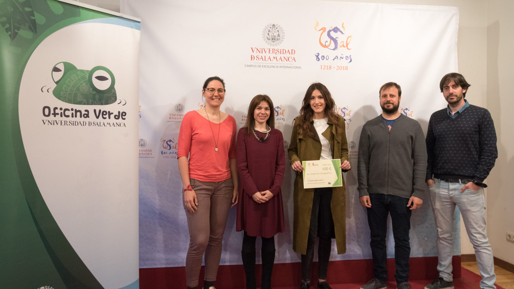 Mar Marcos, Ana Belén Ríos, Marta Cerezo, Javier Carbonero y Luis Gómez