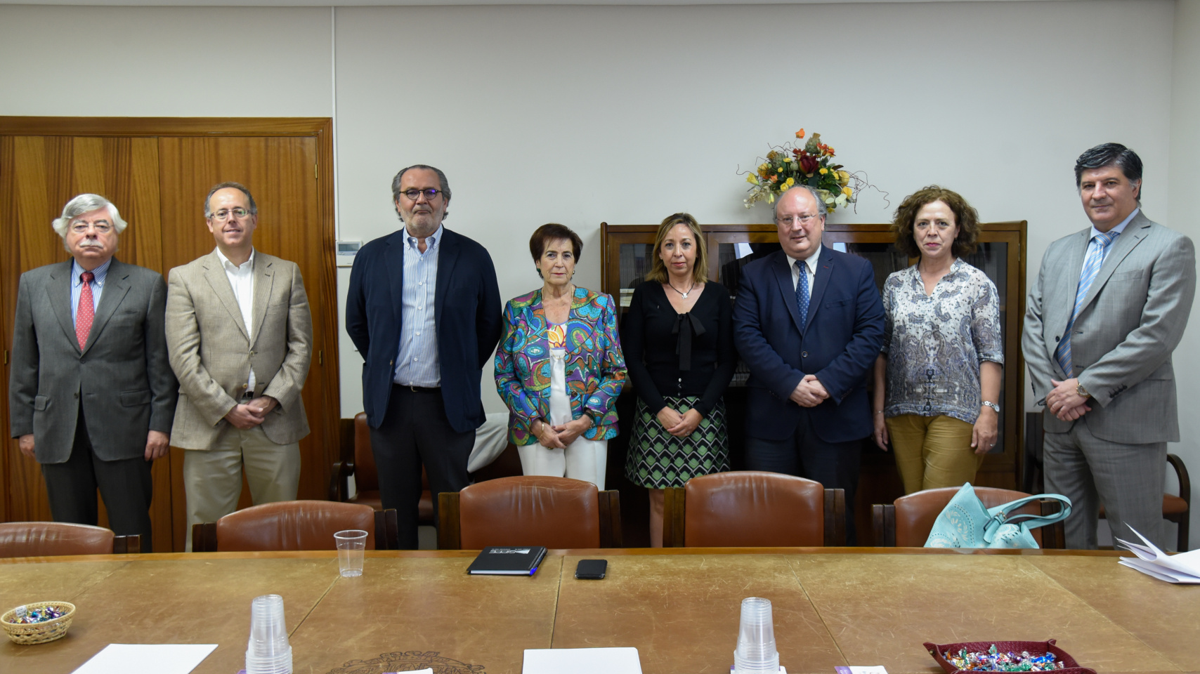 Román Álvarez, José Miguel Mateos, Ignacio Garmendia, Ángela Calvo, Susana Pérez, Enrique Cabero, Marina Gordaliza y Francisco Javier García Criado