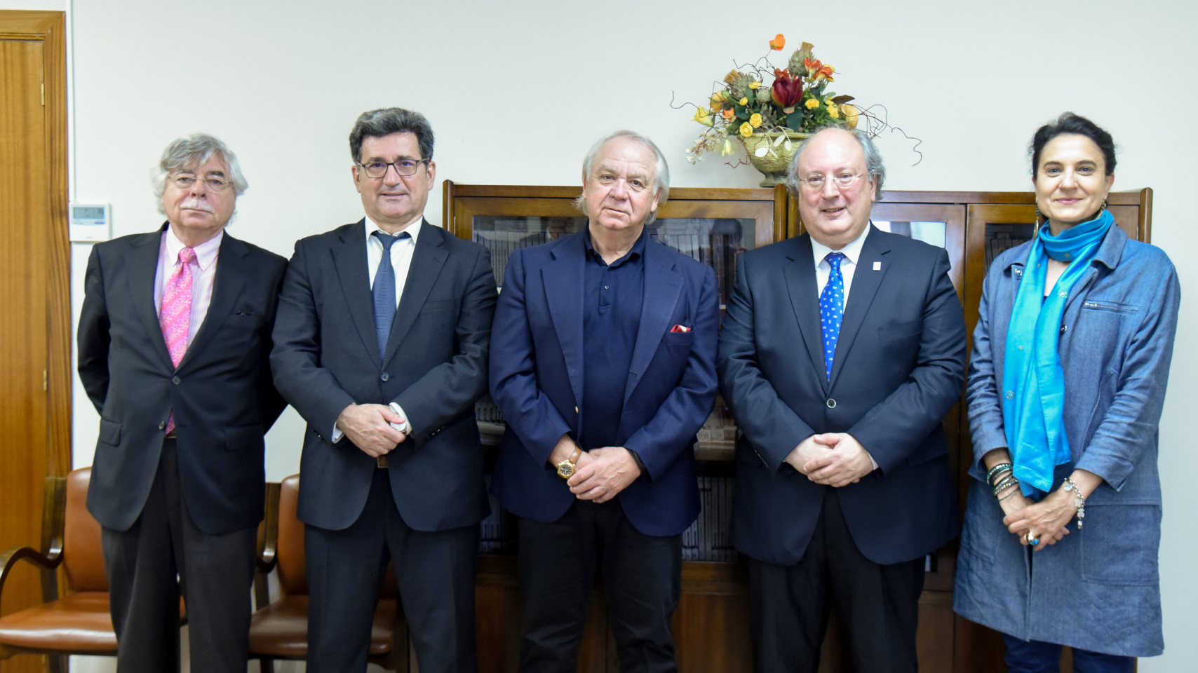 Román Álvarez, Efrem Yildiz, Juan María López, Enrique Cabero y Mili Pizarro