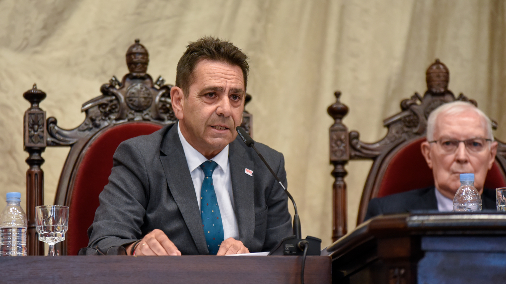 José Luis Herrero, en el Paraninfo