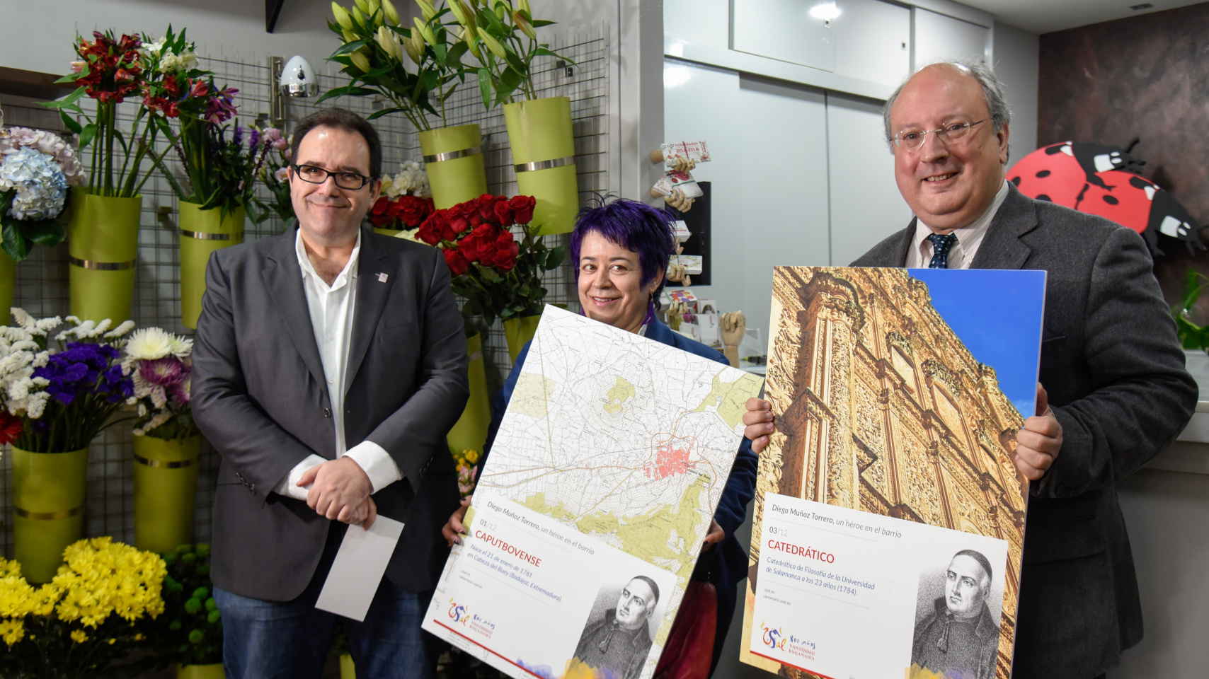 Julio Cordero, Inmaculada Cid y Enrique Cabero