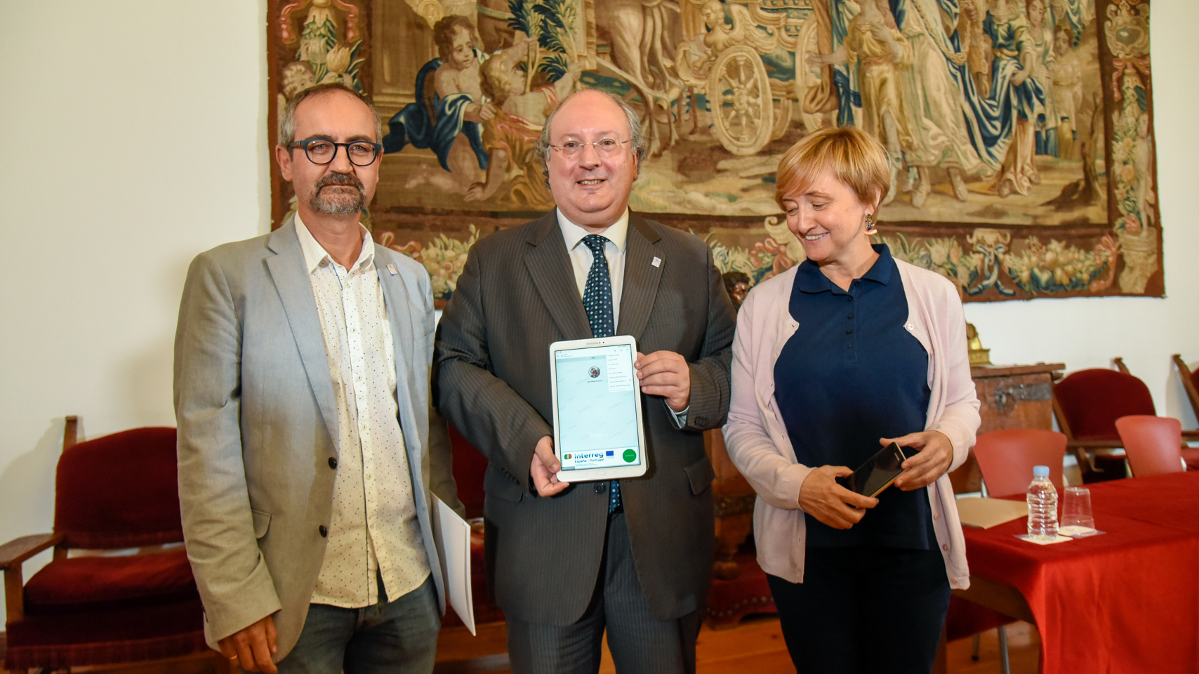 Luis Barrio, Enrique Cabero y Ana Chaguaceda