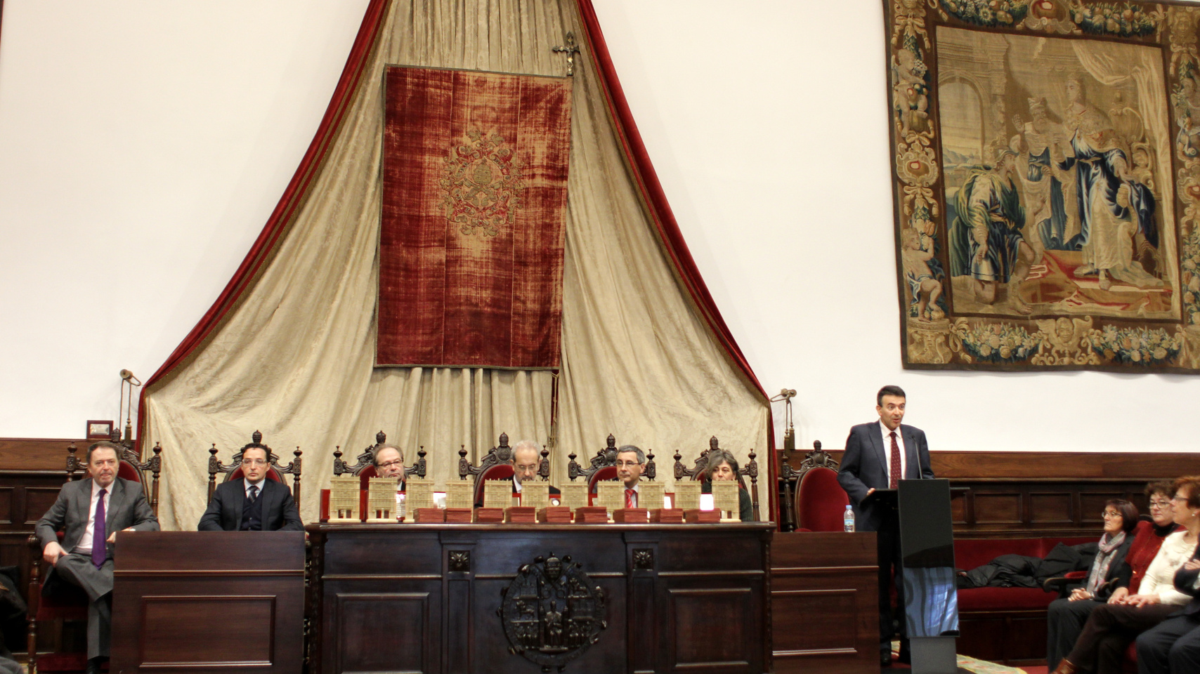 Un momento de la intervención del gerente, Luis J. Mediero.