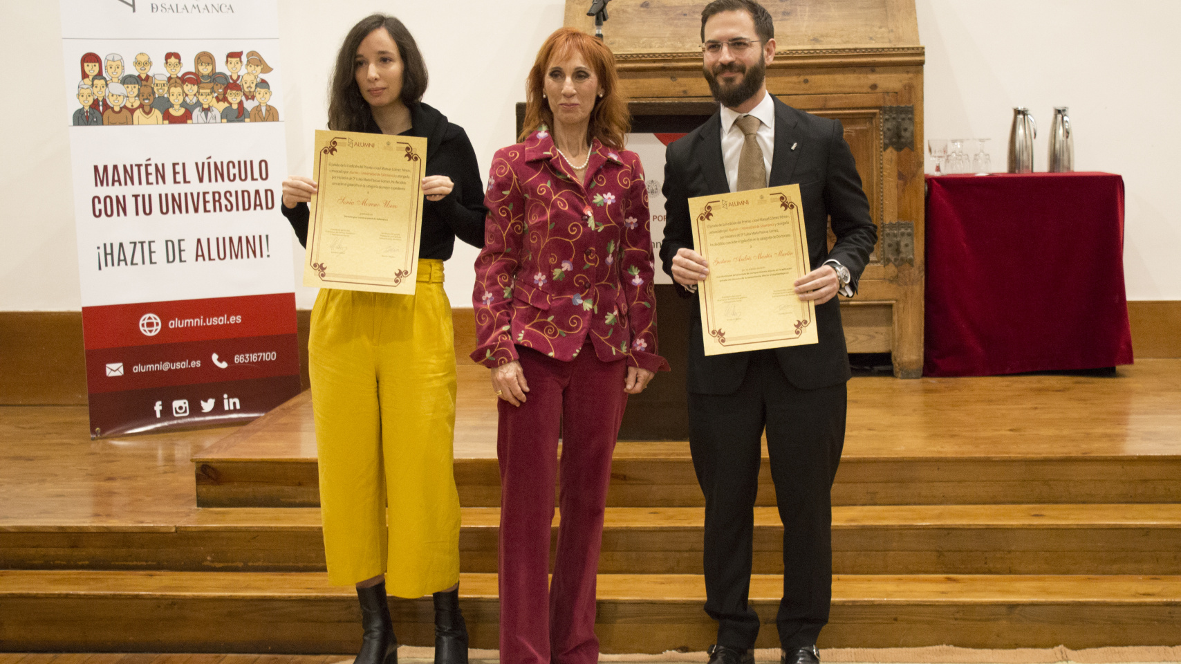 Alumni-Universidad de Salamanca entrega los premios ‘Profesor Garmendia’, ‘José Manuel Gómez Pérez’ y ‘López Martí’