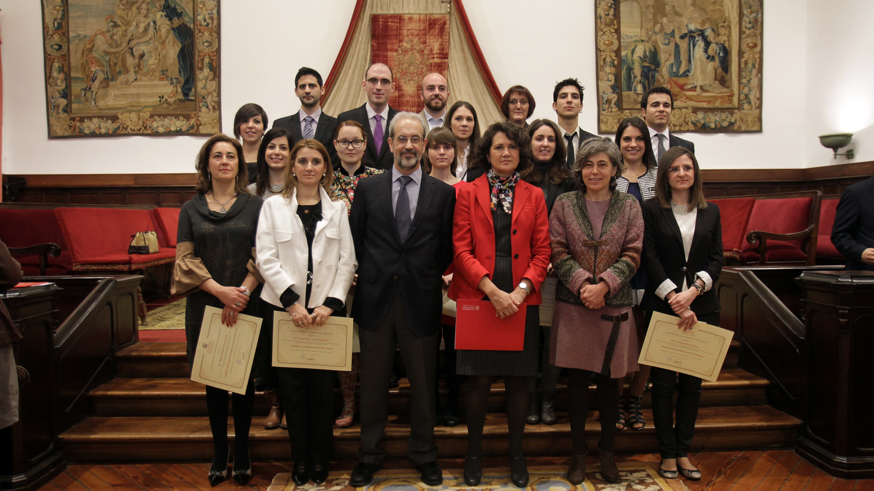 Galardonados con el Premio Extraordinario de Grado y Grado de Salamanca.