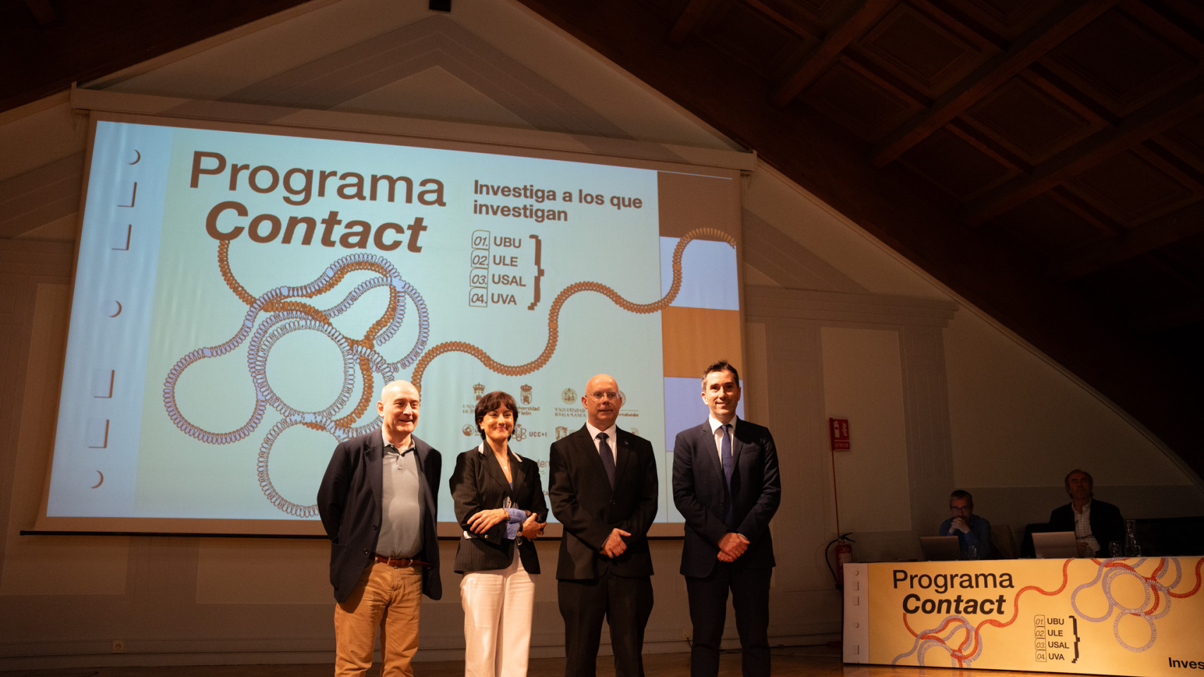 Autoridades de las diferentes universidades participantes en el programa