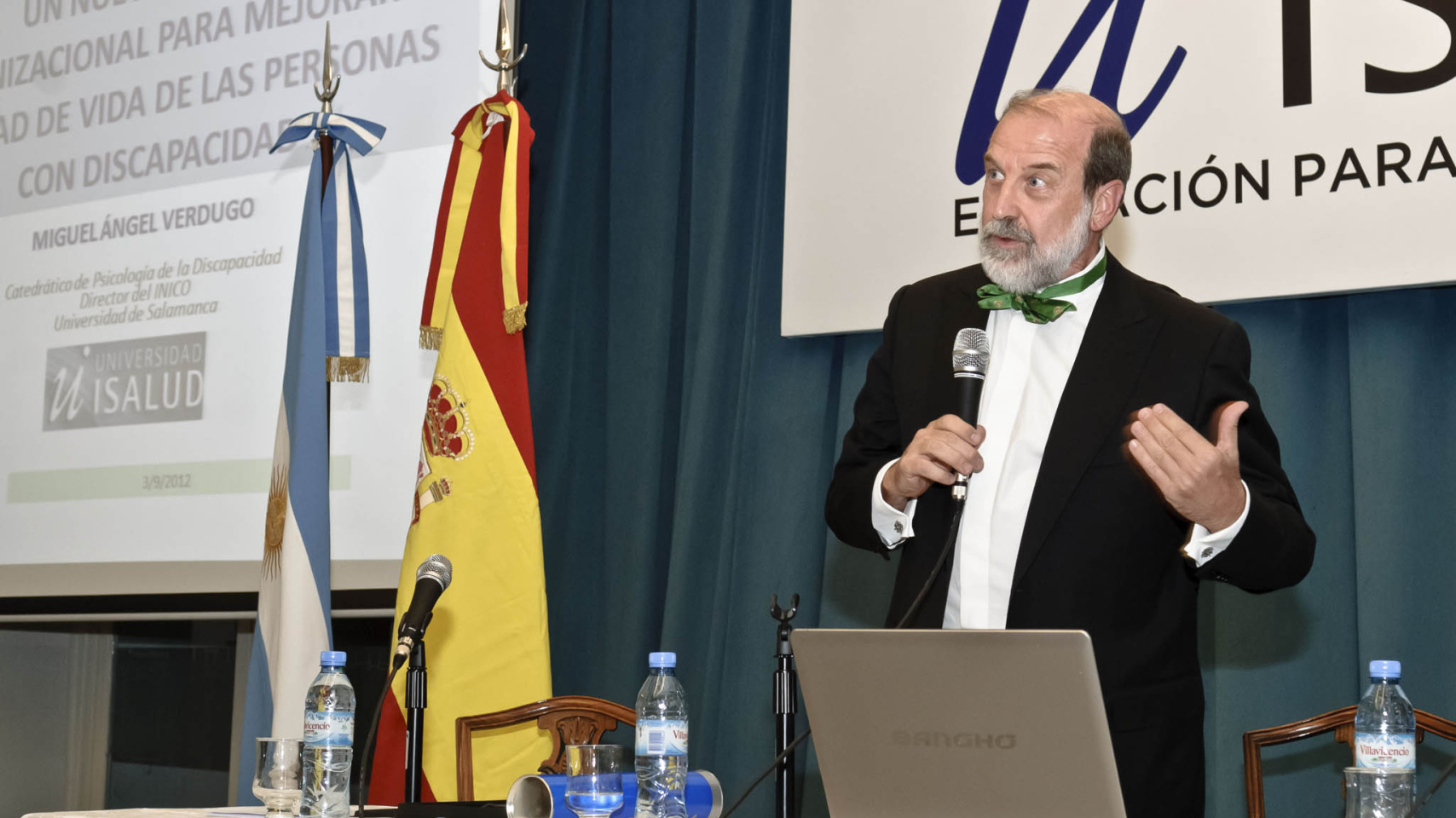 Un momento de la intervención de Miguel Ángel Verdugo