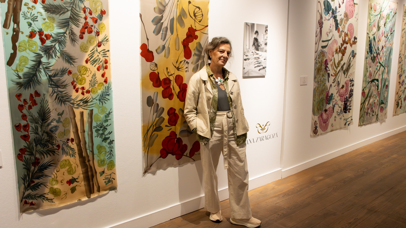 Ana Zaragozá, artista de la exposición "El aire que nos envuelve" en el Centro Cultural Hispano Japonés